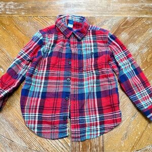 Old Navy Red & Blue Flannel